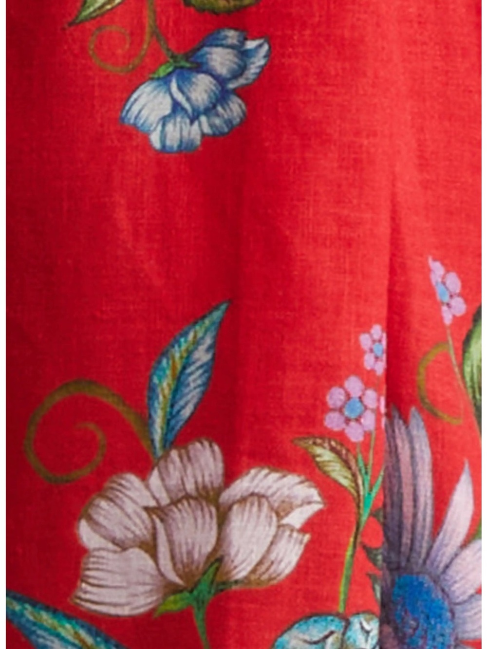 FARM Rio Sweet Bloom Bouquet Red Floral Mini Dress Size L - Picture 3 of 8